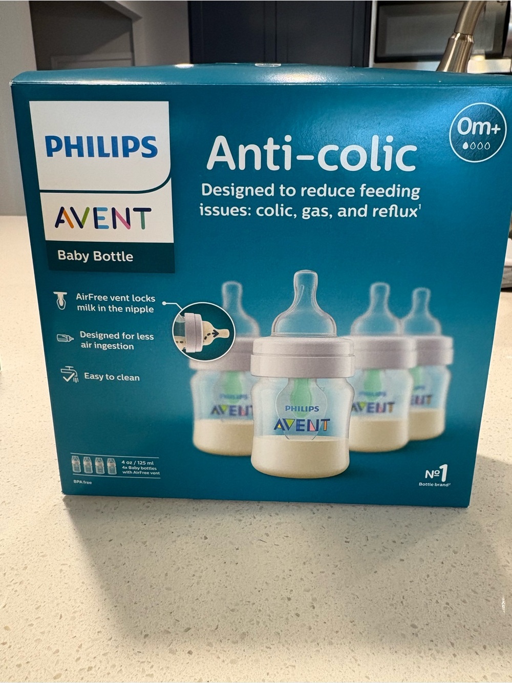Philips Avent Anti-Colic Baby Bottle Set — Teal Packaging